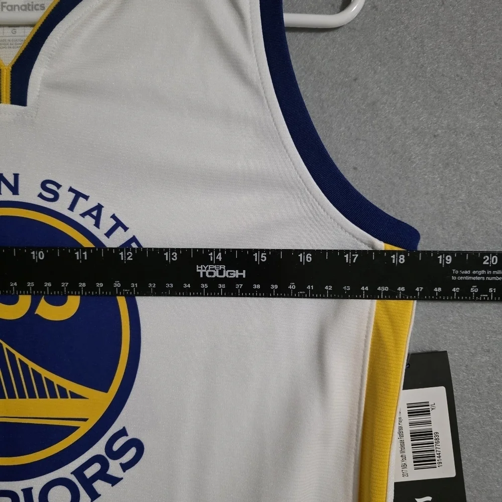 NWT Fanatics Golden State Warriors #35 Kevin Durant Jersey NBA Size Youth Large